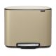 Brabantia 121623 Bo Pedal Bin, 36 Litre, Steel, Mineral Golden Beach, 36 L