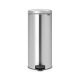 Brabantia Pedal Bin Newicon With Plastic Inner Bucket, 30 Litre - Matt Steel Fingerprint Proof