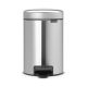 Brabantia Pedal Bin Newicon With Plastic Inner Bucket, Matt Steel Fingerprint Proof 3L
