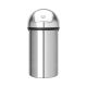Brabantia Push Bin With Swing Lid, 60 Litre - Matt Steel