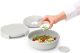 Brabantia - Make & Take Salad Bowl 1.3L - Removable Tray for Toppings & Dressing - Secure Click Closing - Leakproof - Airtight Closure - Suitable for Freezer - Dishwasher & Microwave Safe - Light Grey