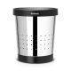 Brabantia Conical Waste Paper Bin With Holes, 5 L - Brilliant Steel